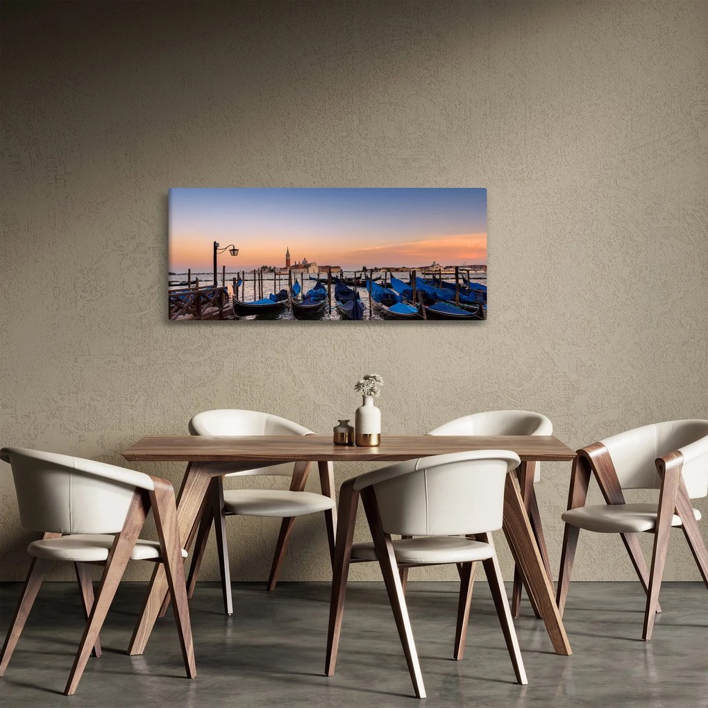 Obraz - talianska gondola (120x50 cm)