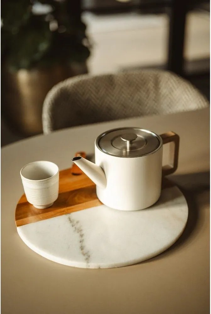 Slonovinová kanvica na čaj z nehrdzavejúcej ocele so sitkom 1,1 l Duet Narvik – Bredemeijer