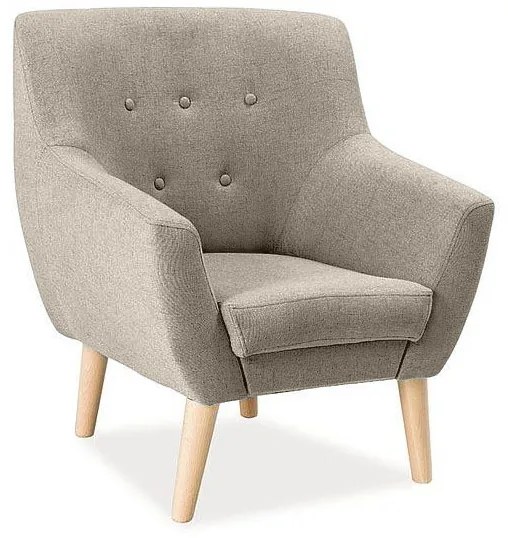 Béžové relaxačné kreslo AMBER 1