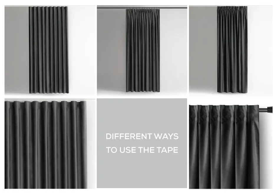 Sivý zamatový dimout záves 140x270 cm – Restilo