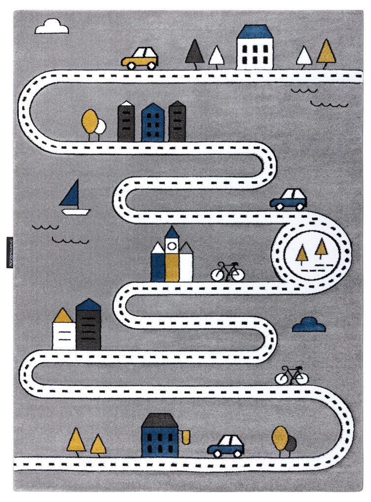 Koberec PETIT ULICA, sivý