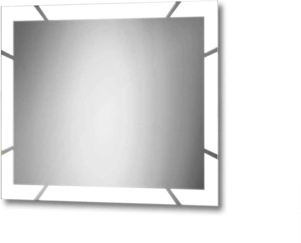 Gaudia LED zrkadlo Milano Veľkosť zrkadla: 50 x 50 cm, Farba podsvietenia: Teplá (2800-3200k)