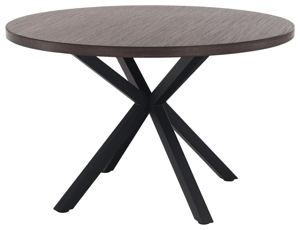 Kondela Jedálenský stôl, tmavý dub/čierna, MEDOR