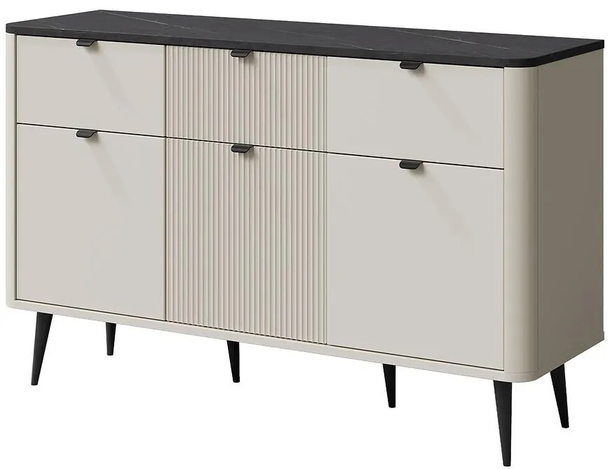 Komoda 130 Marly 10 3d3s Kašmír/Sivý kameň