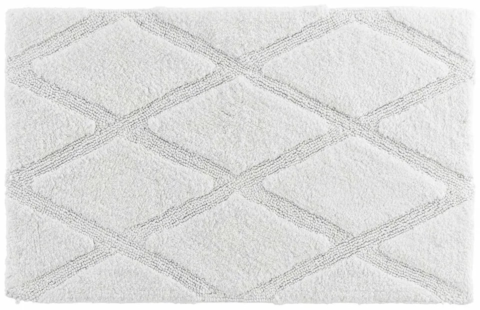 Biela kúpeľňová predložka 50x80 cm Thais – douceur d'intérieur