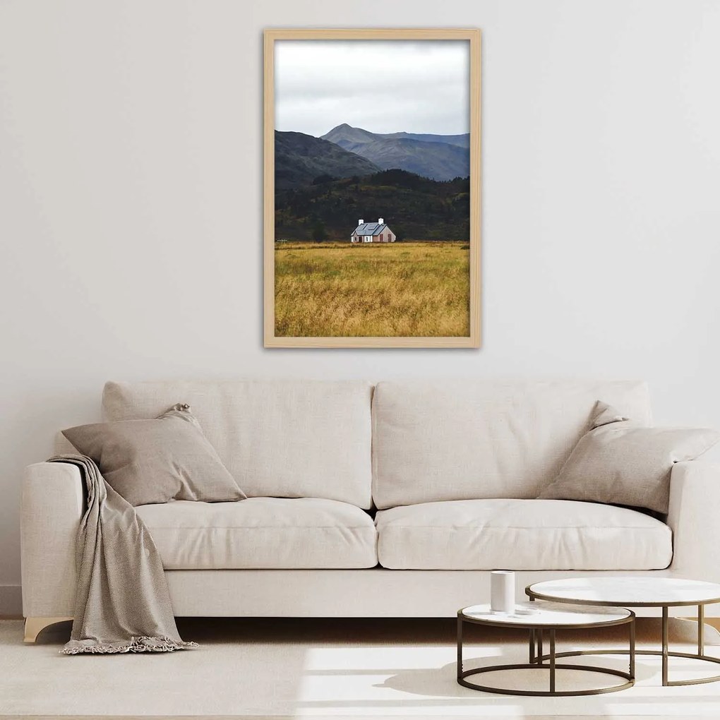Gario Plagát Chata v horách Farba rámu: Bez rámu, Rozmery: 20 x 30 cm