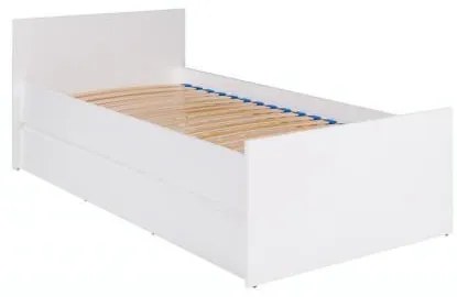 Jednolôžková posteľ 80 cm Cortez C 08 (biela) ( s roštom). Akcia -14%. Vlastná spoľahlivá doprava až k Vám domov. 1004892