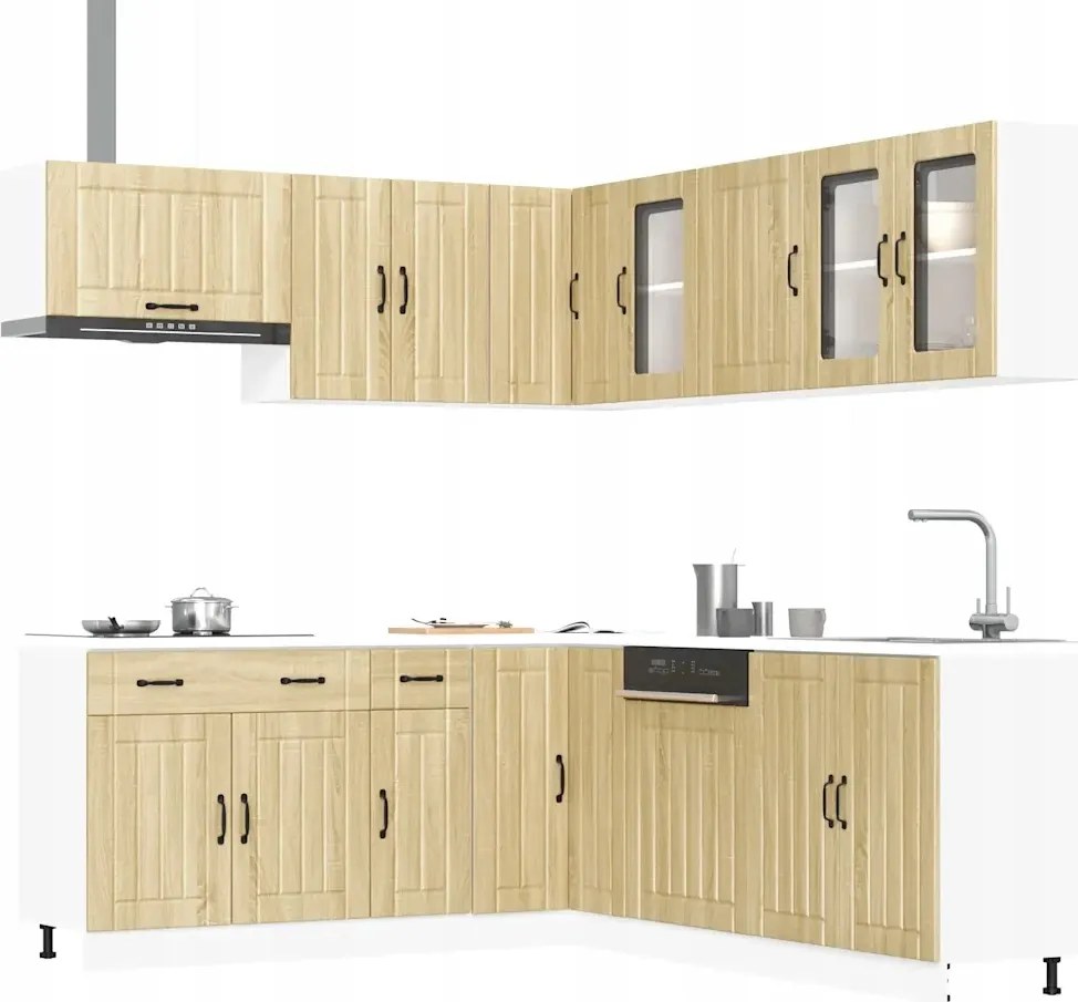 vidaXL 11-dielna sada kuchynských skriniek Lucca, kompozitné drevo