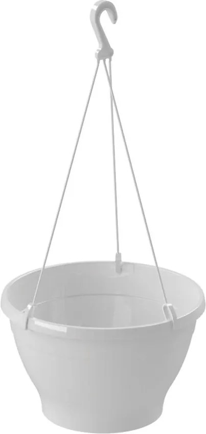 Kvetináč W30 30x18 biela