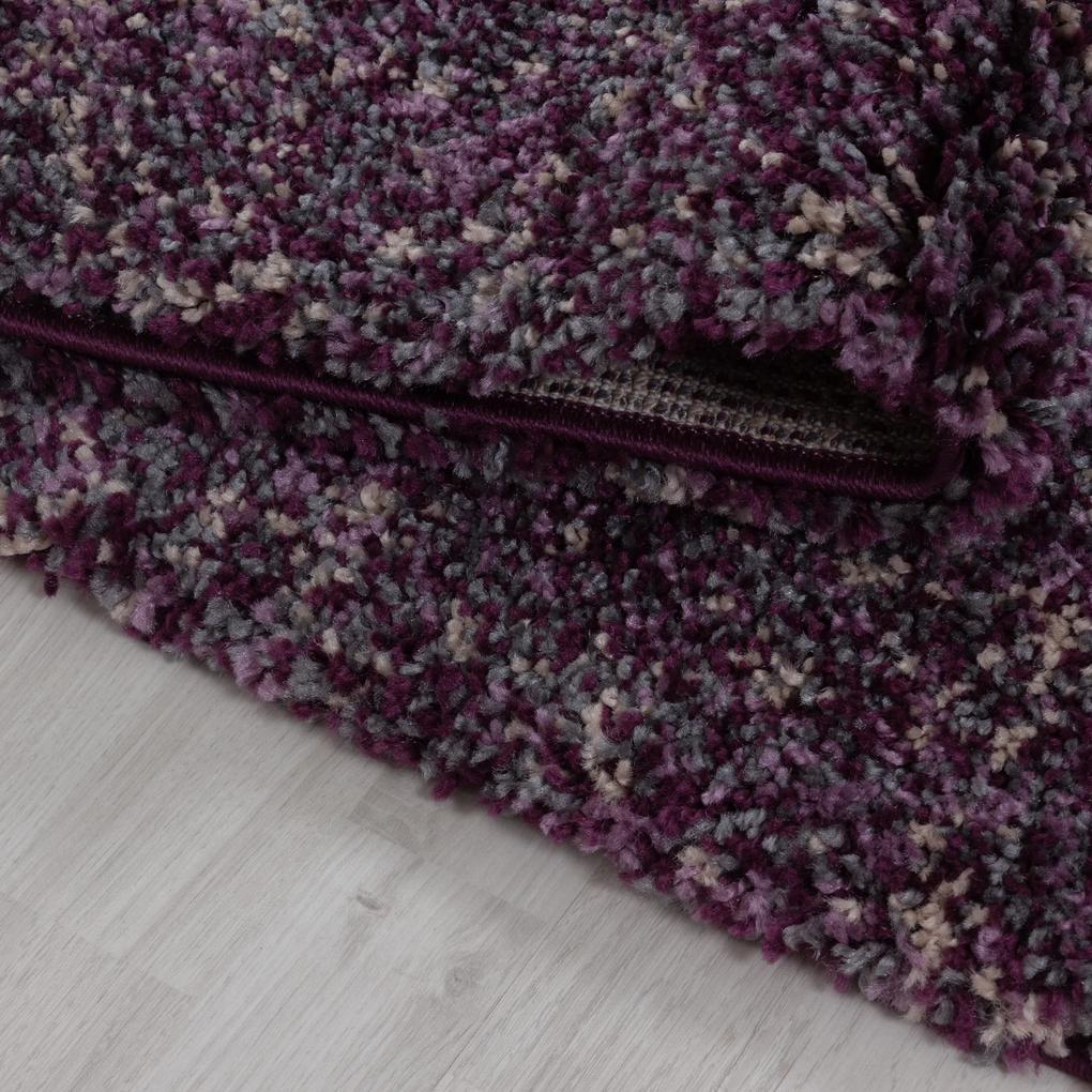 Ayyildiz Kusový koberec ENJOY 4500, Lila Rozmer koberca: 120 cm KRUH