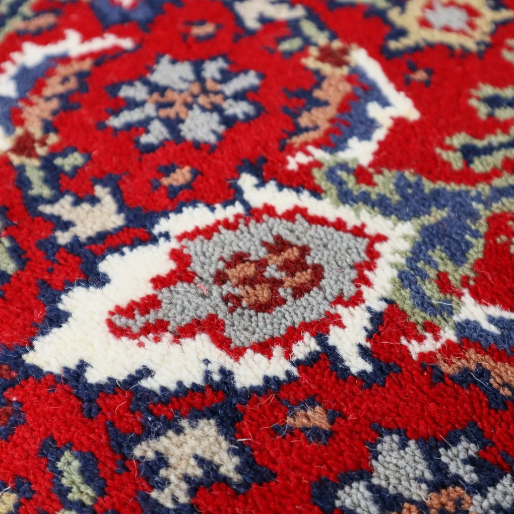 Asra, Kusový ručne tkaný koberec Bidjar red, 90x160, červená, obývacia izba