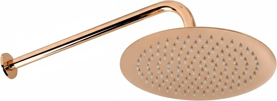 Sprchový komplet REA LUNGO DIAMOND + BOX s termostatickou podomietkovou batériou, meď lesk