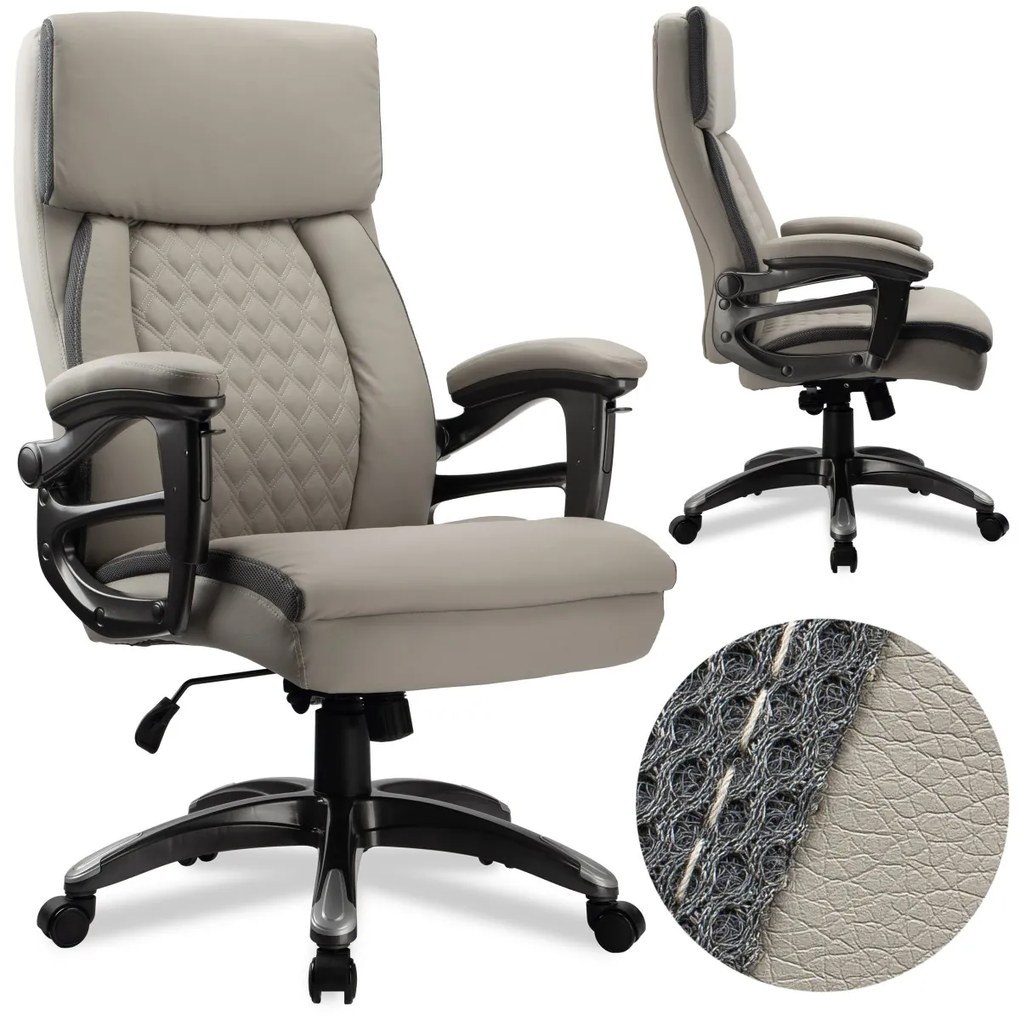 Kancelárske kreslo Camara ekokoža sivé