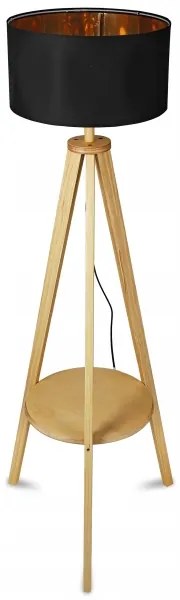 Stojacia lampa 1xE27/40W/230V čierna