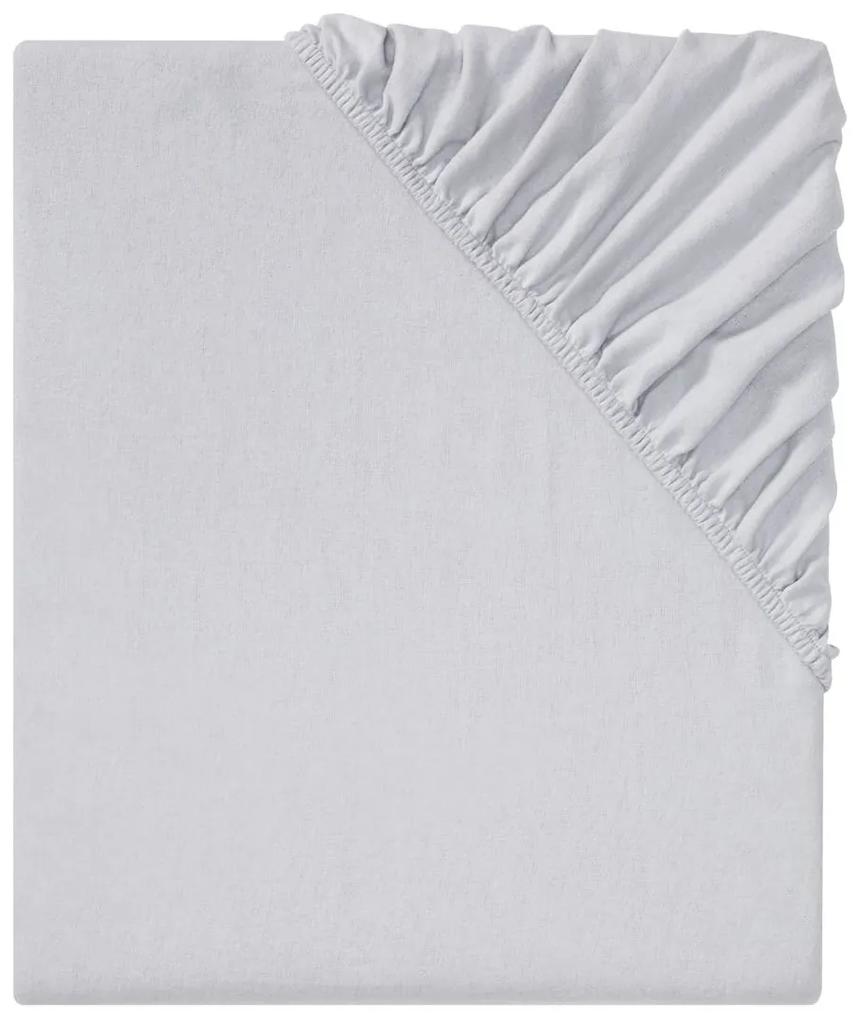 MERADISO® Napínacia plachta z jemného flanelu, 180-200 x 200 cm (bledošedá), šedá (100308548)