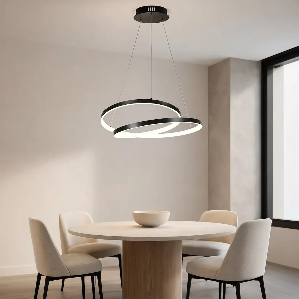 Závesné LED svietidlo Lucero, 1x LED 48w, 4000k, b