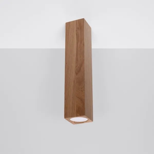 Sollux SL.1041 - Bodové svietidlo KEKE 1xGU10/40W/230V 30 cm dub