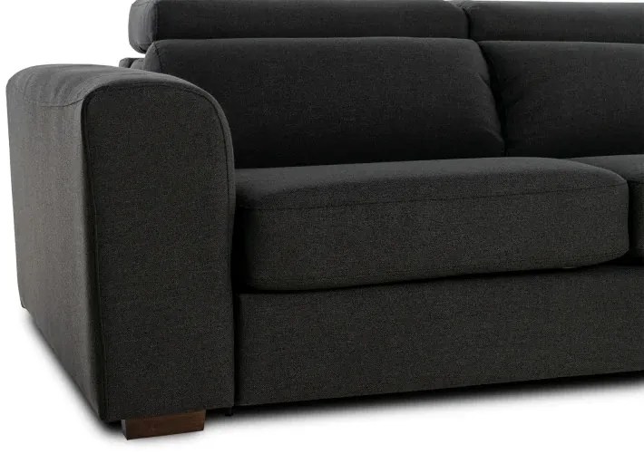 Rohová sedacia súpravana každodenné spanie FELYNE br. FELYNE s rozkladom, 140, tm. šedá (penelope 25)