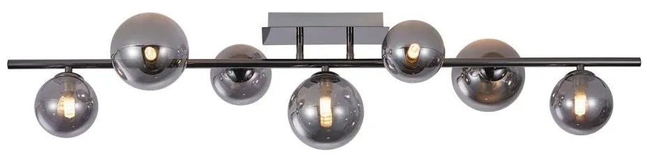 Wofi 7014-705W - LED Prisadený luster VILLA 7xG9/3W/230V čierna W4401