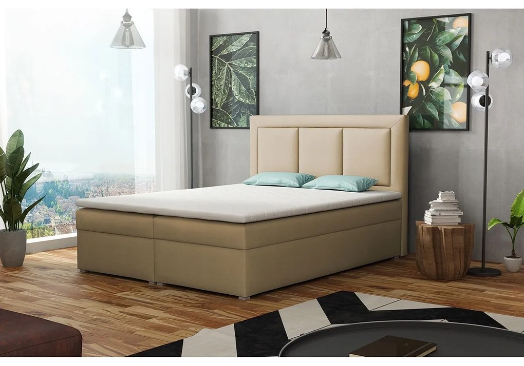 Kontinentálna posteľ Koay Box, Rozmer postele: 140x200, Dostupné poťahy: Victoria 14 868