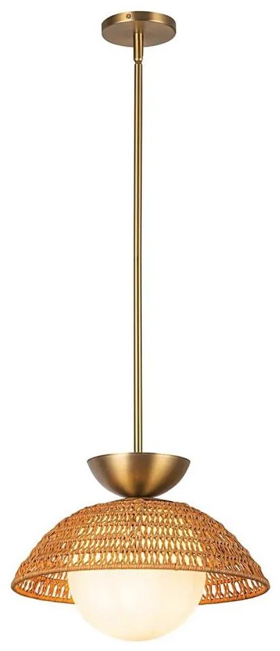 Alora Mood ALM-PERTH-P-GD - Závesné svietidlo PERTH na tyči 1xE27/60W/230V, priemer 37,5 cm, zlaté