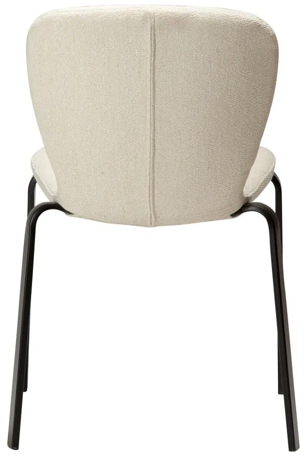 Krémovobiela čalúnená jedálenská stolička Heap – DAN-FORM Denmark