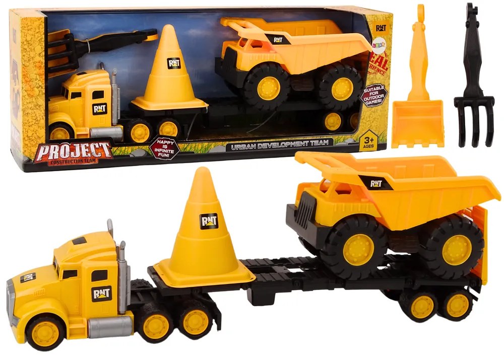 LEAN TOYS Súprava stavebných strojov