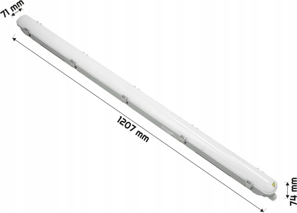 4x Philips LED svietidlo do garáže 22W 2400lm 4000K 120cm vodeodolné