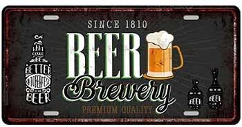 Ceduľa značka Beer Brewery