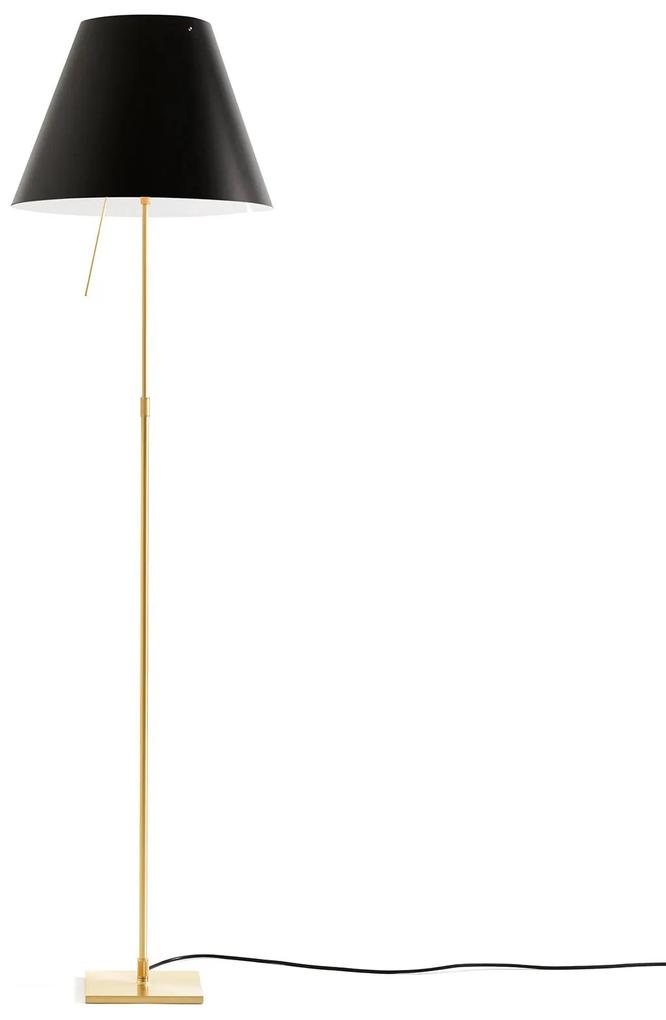 Luceplan Costanza stojaca lampa D13t mosadz/čierna
