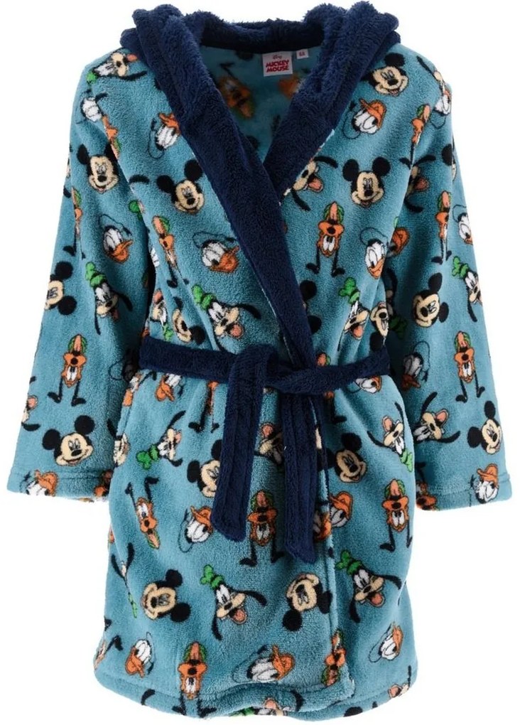 Detský coral fleece župan s kapucňou Disney, EU 104 Modrá