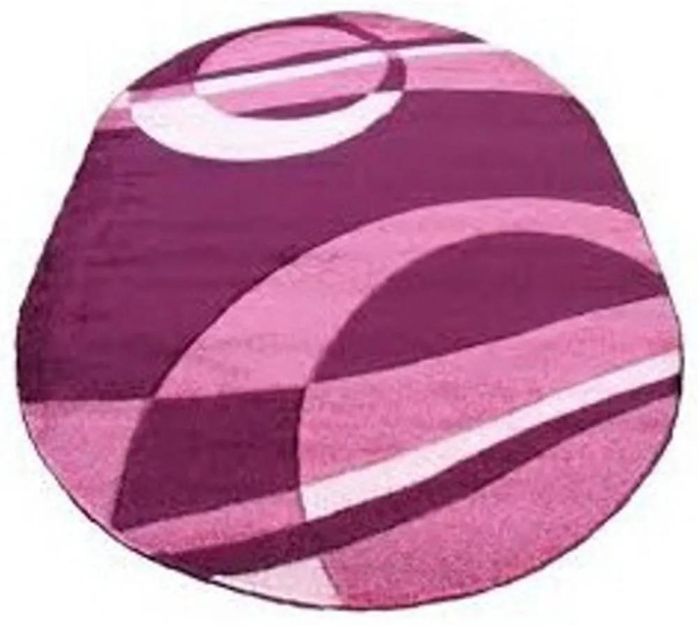 Kusový koberec Geo 2 fialový ovál, Velikosti 190x270cm