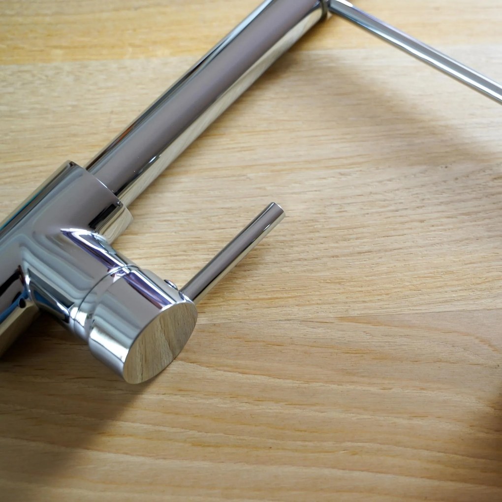 Gamma Spiral, stojanková drezová batéria s elastickou výlevkou, chrómová, GMA-BSL-CH