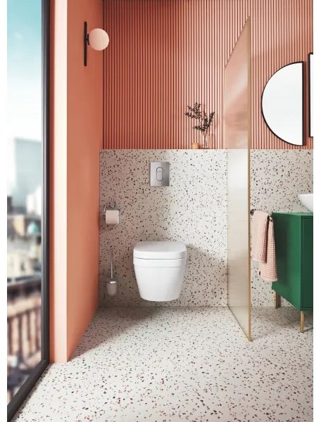 GROHE 40374001 - Sada na čistenie WC ESSENTIALS 12,1 x 39,8 cm chróm