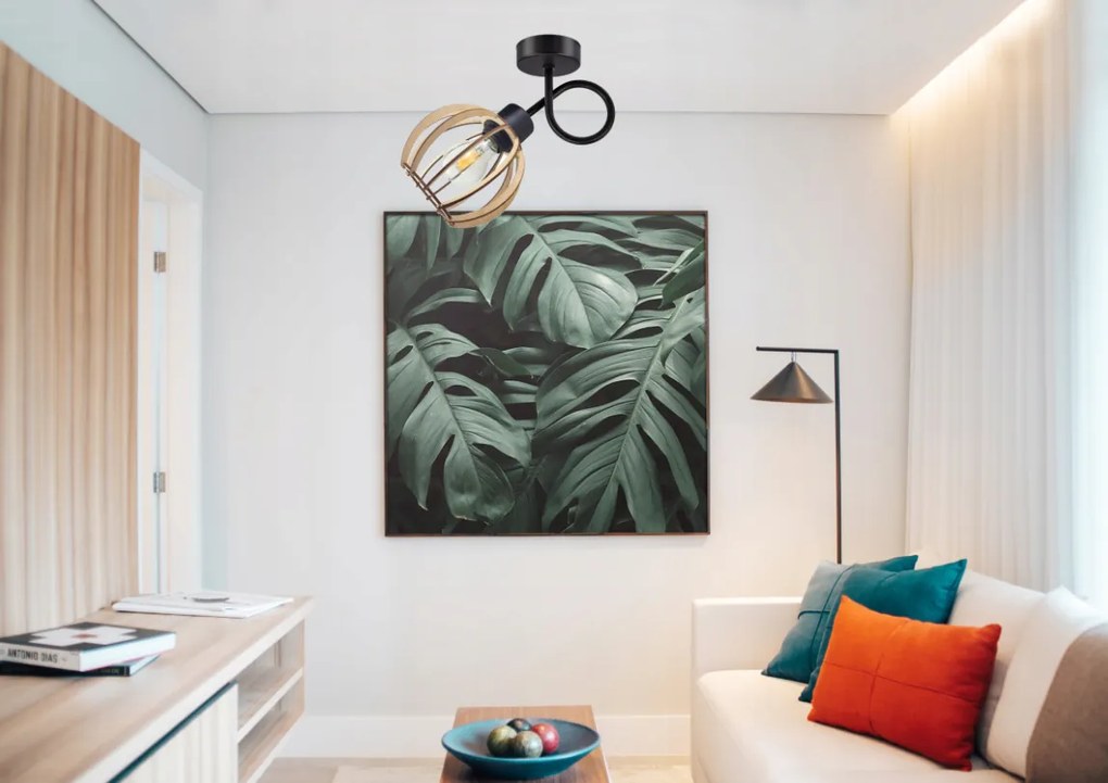 MALÁ ZÁVESNÁ LAMPA LOFT S GUĽOVÝM OBALOM