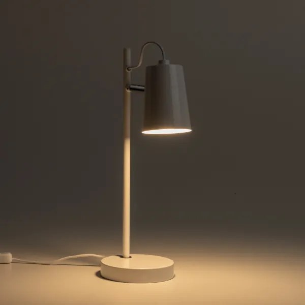 LED stolová lampa 1xE14/4,9W/230V biela