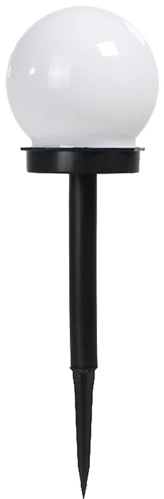 Exteriérové zapichovacie svietidlo, 1x biele plastové tienidlo