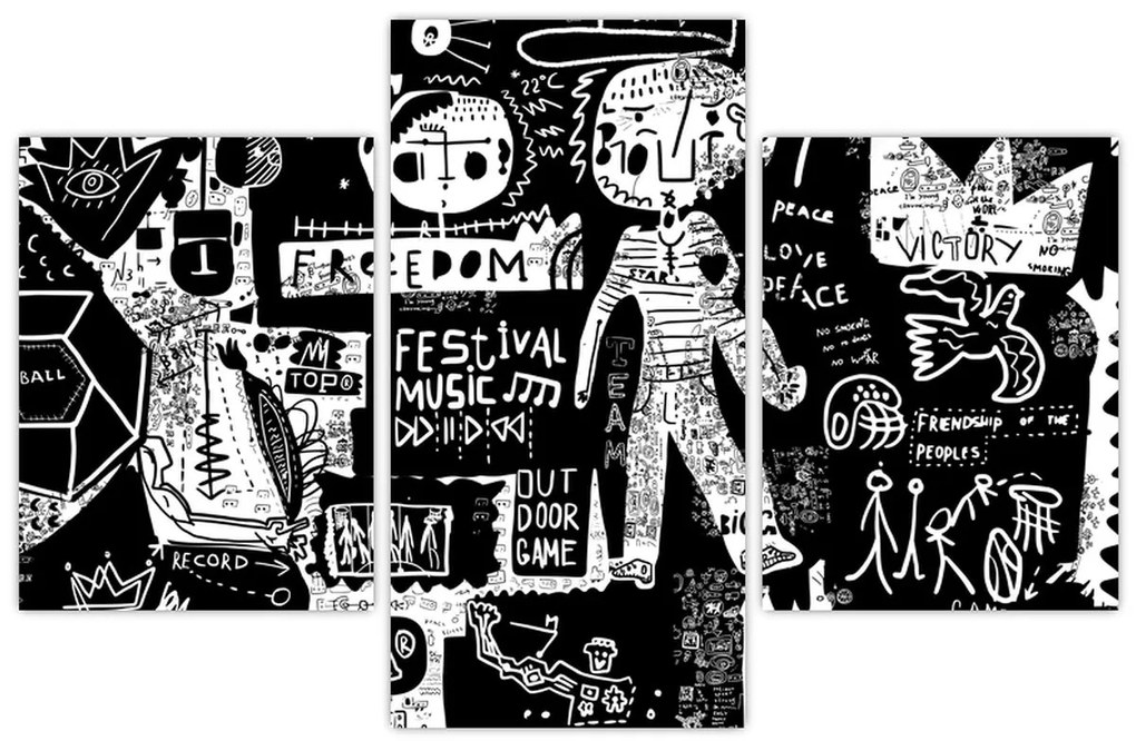Obraz - Graffiti (90x60 cm)