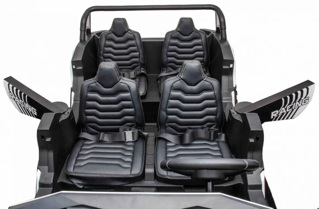 LEAN CARS Elektrické autíčko Buggy ATV Racing UTV2000 Štvormiestne!!! Zlatá - 4 X 150W - 24V14Ah + 24V14Ah grátis - 2023