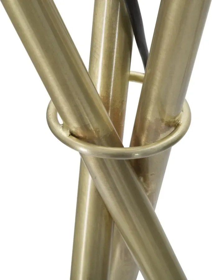 Stojacia lampa Glamy 155 cm biela/zlatá