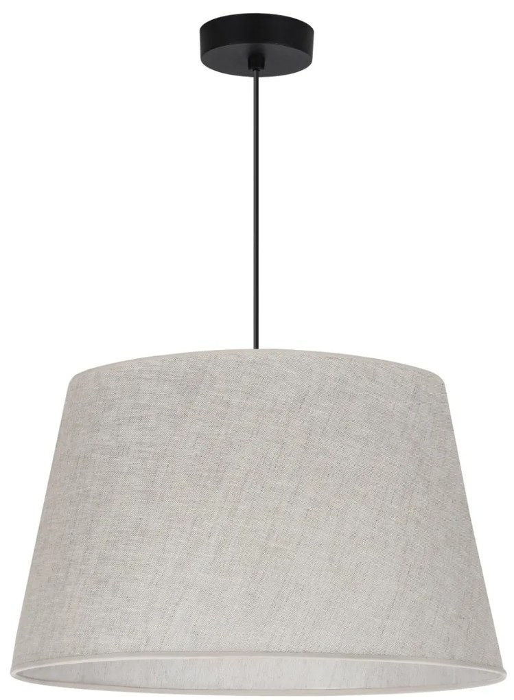 Závesné svietidlo Len1, 1x svetlobéžové textilné tienidlo, (fi 44 cm), b