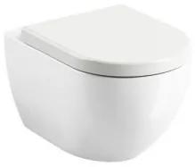 RAVAK Chrome závesná WC misa Uni Rim, biela X01516