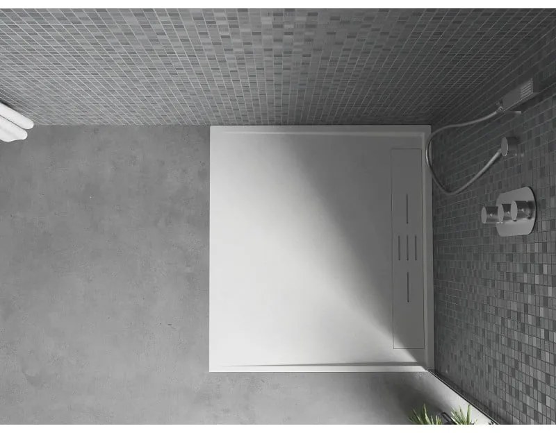 Mexen Amon, SMC obdĺžniková sprchová vanička 100 x 90 cm, biela, 4F109010