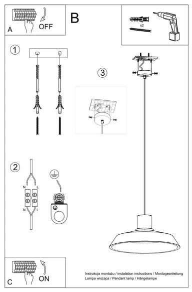 Sollux SL.0282 - Luster na lanku AFRA 1xE27/60W/230V šedá/prírodné drevo