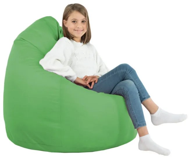 Sedací vak SAKO zelený ekokoža