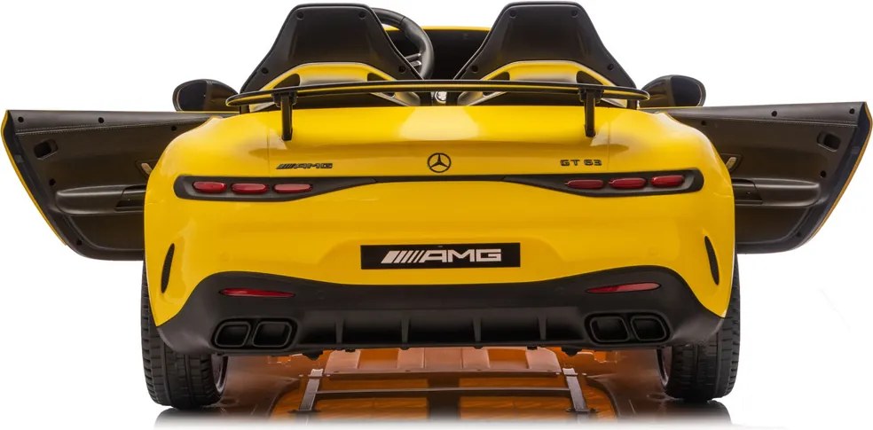 LEAN CARS Elektrické autíčko Mercedes GT63 AMG DK-GT63 24V LCD žlté