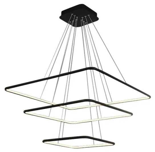 LED Luster na lanku NIX LED/117W/230V čierna