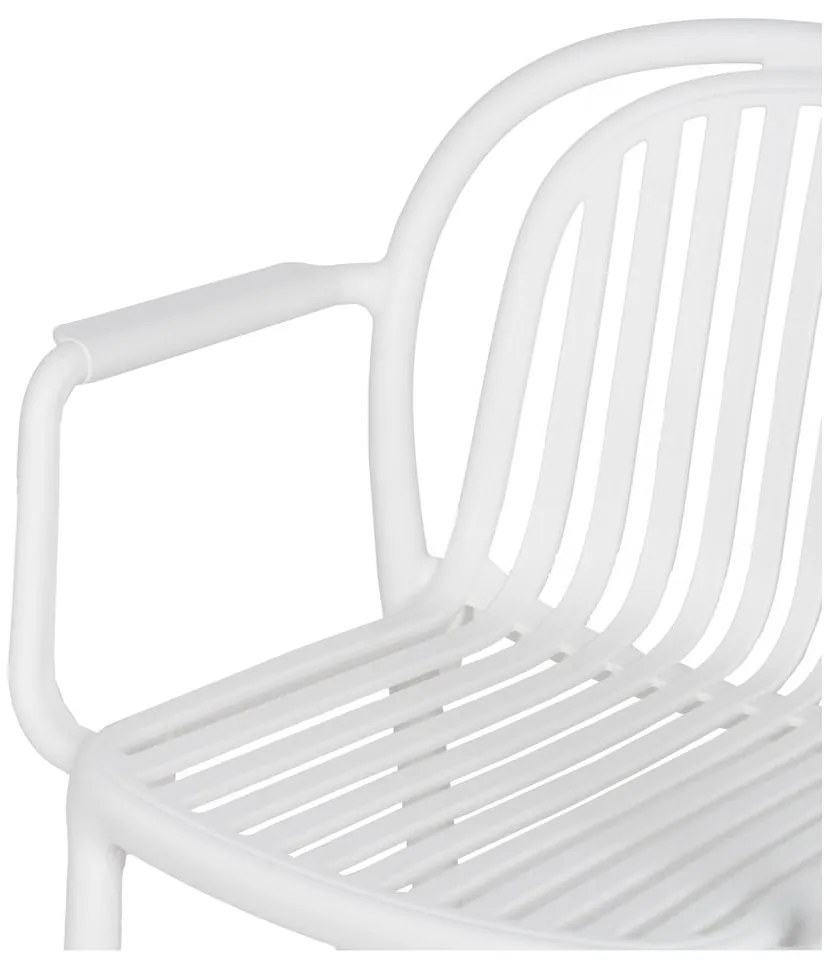 Biela plastová jedálenská stolička Alia – Ixia