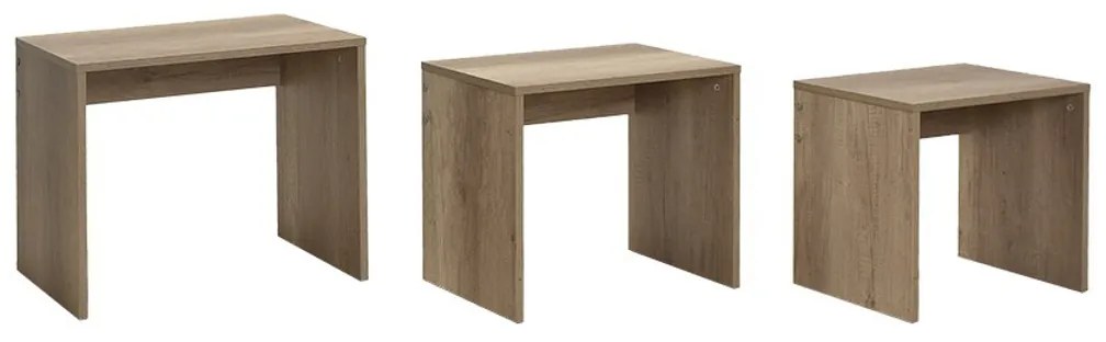 Skladací stôl SHP Light Walnut, 3 ks
