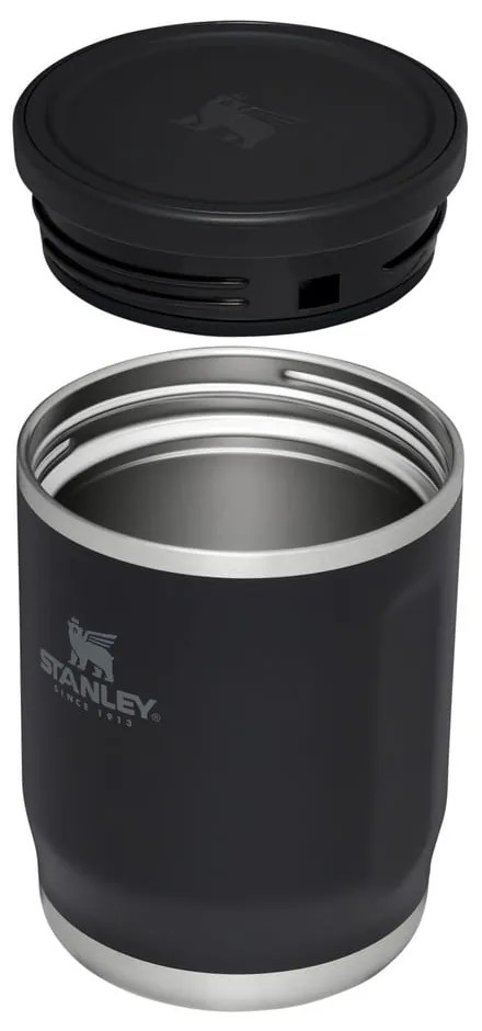 Čierna termoska na jedlo z nehrdzavejúcej ocele 530 ml Adventure To-Go Black – Stanley